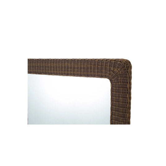 Synthetic Rattan Mirror (Made in Japan with High Transmittance Mirror) Ethnic Brown