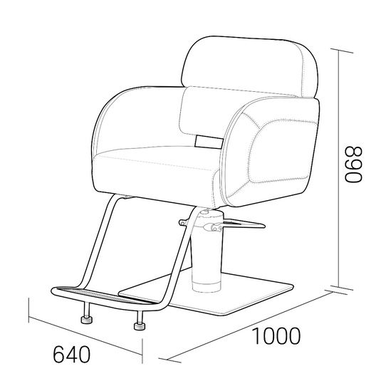 T.G.O Styling Chair - Available in 2 Colors & 8 Base Styles