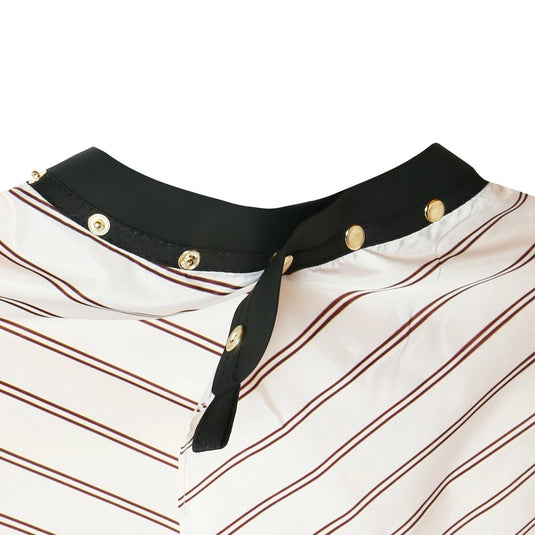 GRIMSTEADS Sleeveless Cut Cloth Vintage Stripes