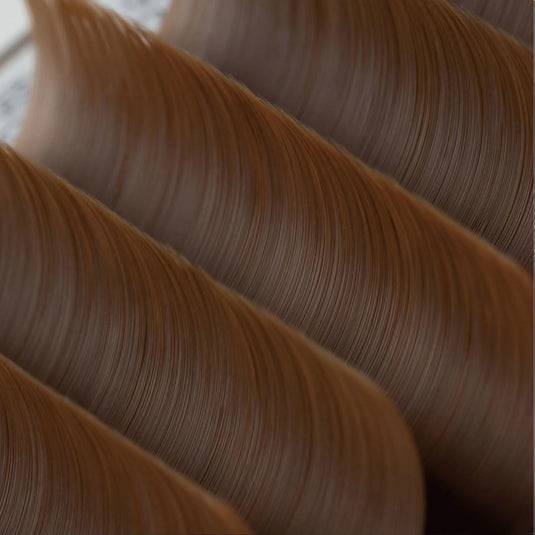 3D Layer Sheer Brown [J Curl Thickness 0.07 Length MIX]