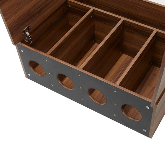 Woodgrain Back Shampoo Cabinet W810 Upper and Lower Set