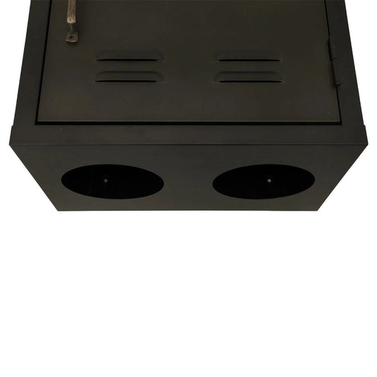 Black Steel Cabinet Upper and Lower Set