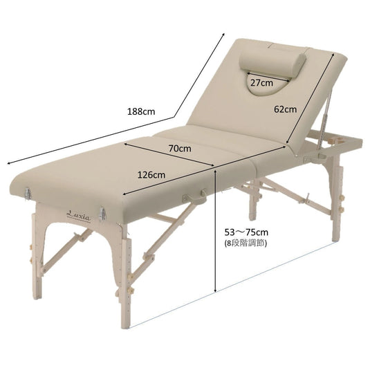 Luxury Low-Rebound Wooden Folding Reclining Bed 009SDX - Available 2 Colors