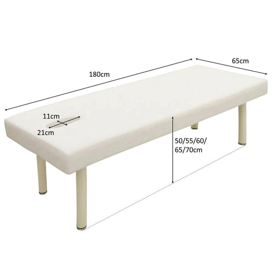 [High-Density Urethane] Standard Massage Bed S-5DX (With Face Hole) - White L180 x W65 cm