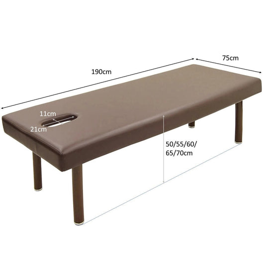 [High-Density Urethane] King Massage Bed K-5DX (With Face Hole) - Dark Brown L190 x W75 cm