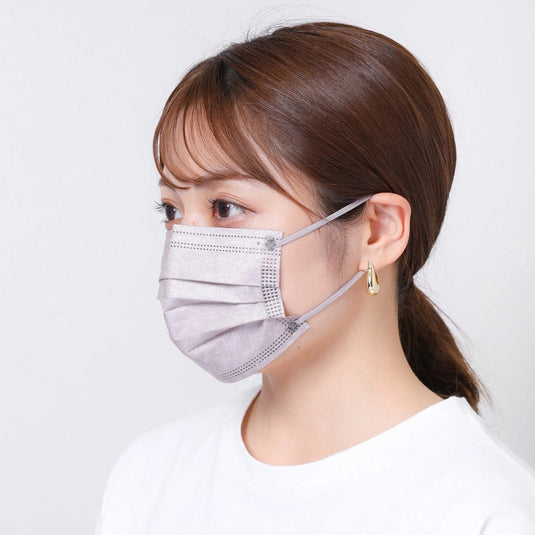 Kirei Mask – Slightly Small Size (Lavender &amp; Mocha) 40 Sheets