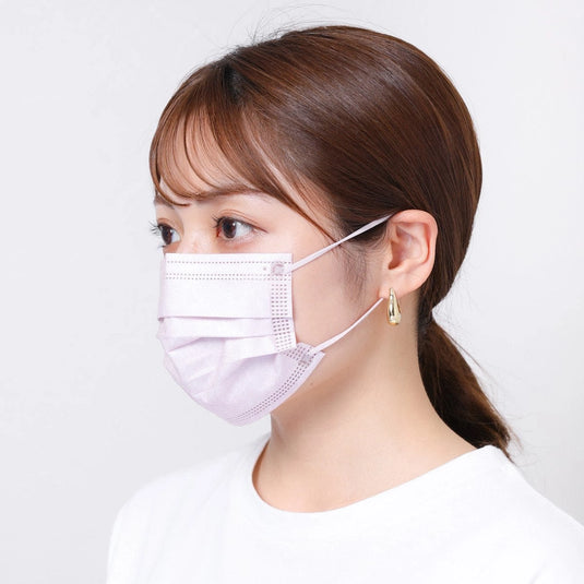 Kirei Mask – Slightly Small Size (Lavender &amp; Mocha) 40 Sheets