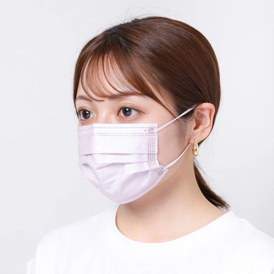 Kirei Mask – Slightly Small Size (Lavender &amp; Mocha) 40 Sheets