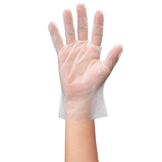 NO.846 Beautiful Hands Disposable Polyethylene Gloves 100 Pieces (Semi-Transparent) (Available in 3 Sizes)