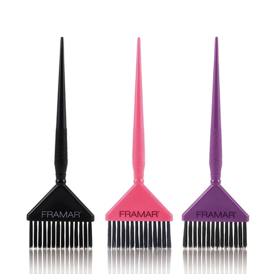 Big Daddy Brush Set (Black, Purple &amp; Pink) – 3 Brushes