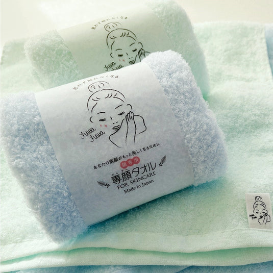Facial Towel (32 x 60 cm) [Recommended by the Japan Atopic Dermatitis Association] [Available in 6 colors]
