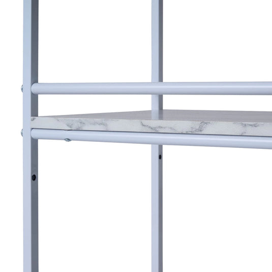 Frame Wagon (Marble Pattern / White) [Adjustable Shelf Height]