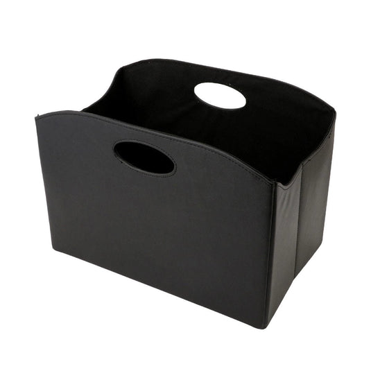 Leather-Look Foldable Storage Basket