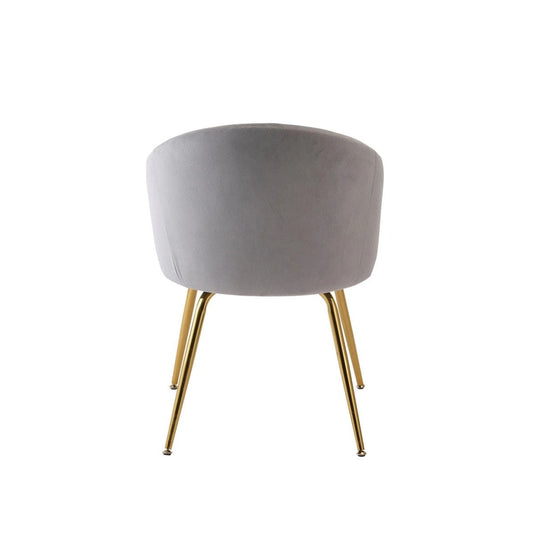 Velvet-Style Round Chair