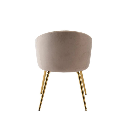 Velvet-Style Round Chair
