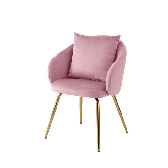 Velvet-Style Round Chair