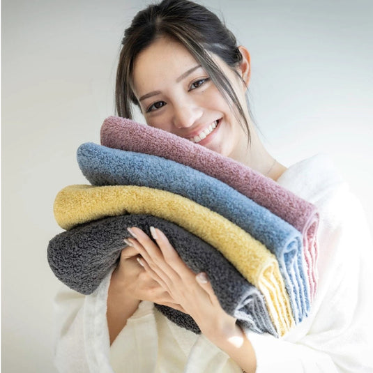 Special Hair Towel Semi-Long (33×90cm) [Recommended by the Japan Atopic Dermatitis Patients Association] [Available in 4 Colors]