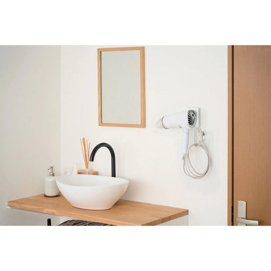 ELECOM Hanging hair dryer holder with suction cup