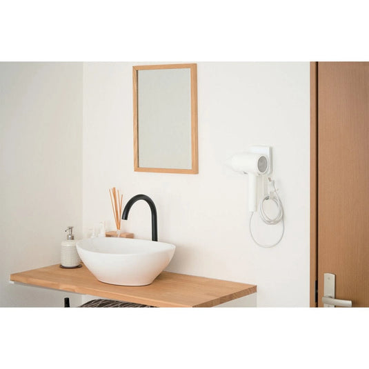 ELECOM Hanging hair dryer holder with suction cup