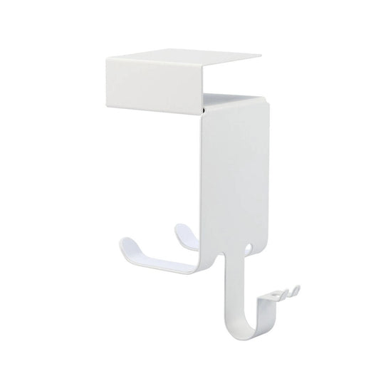 Hanging hair dryer holder with shelf hook