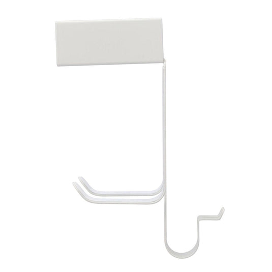 Hanging hair dryer holder with shelf hook
