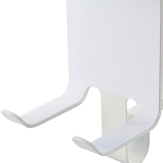 Hanging hair dryer holder with shelf hook