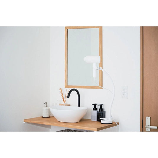 Hair Dryer Stand with Flexible Gooseneck Arm