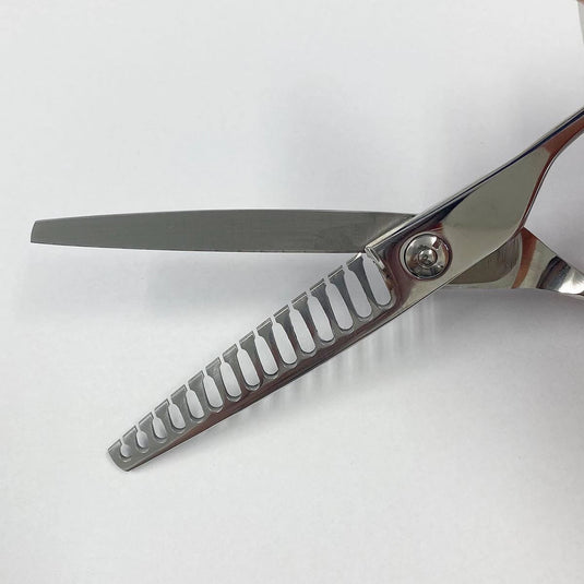 DEEDS GDZ615T Thinning Scissors, 15-tooth, Flat Blade (6.0 inches, approximately 50% thinning rate)