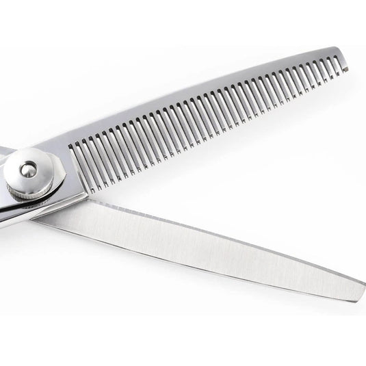 DEEDS XXB640IV Thinning Scissors, 40-tooth, V-Groove, Flat Blade (6.0 inches, Thinning Rate: Approximately 35%)