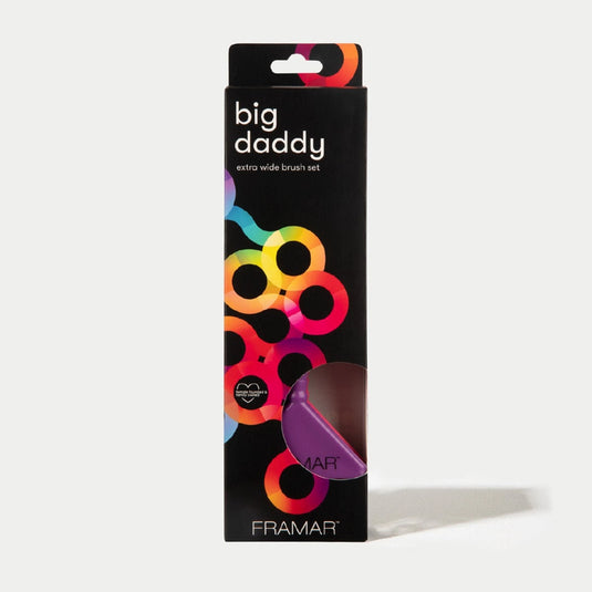Big Daddy Brush Set (Black, Purple &amp; Pink) – 3 Brushes