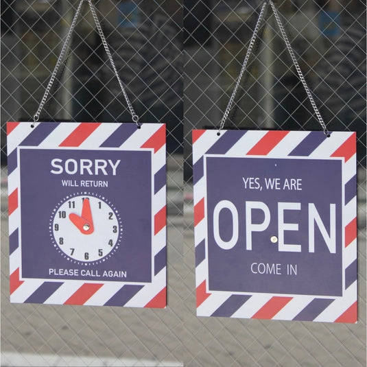 OPEN/CLOSE Signboard (Barber Design)