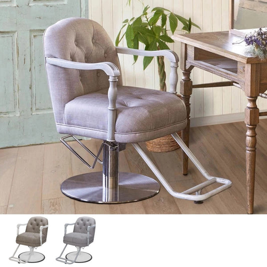 Shabby Chic Styling Chair CHALON (2 colors + 8 base options)