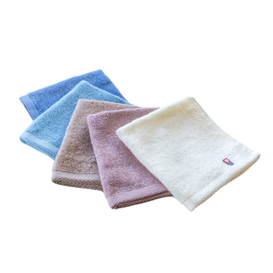 Imabari Towels: Quick-Drying Indoor Drying Washcloth, 34 x 35 cm (Gauze & Pile) [Available in 5 Colors]