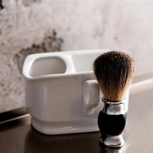 Pro Shaving Brush BG01 (Premium Natural Hair – Badger, Horse &amp; Goat)