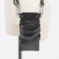 Black (Wrinkled) Silver Hardware no.412