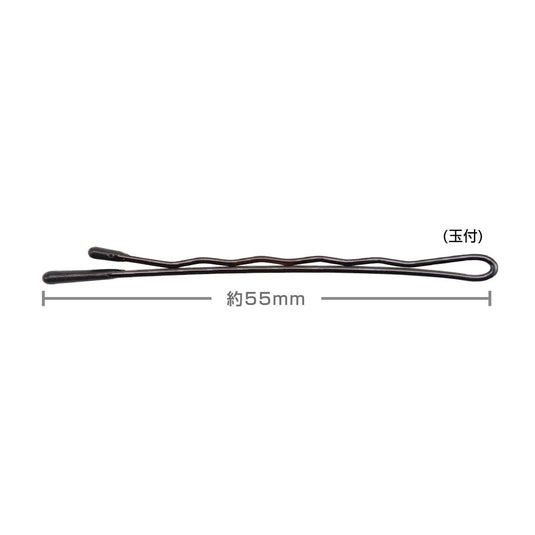 N.B.A.A. American Hair Pins with Ball Tips Dark Brown 170 g (NB-P09)
