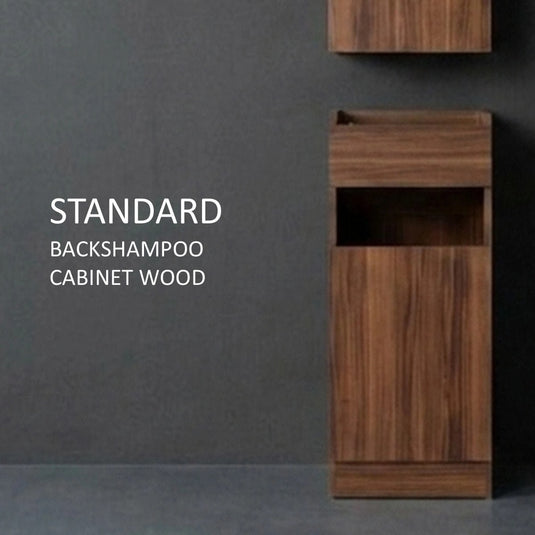 Woodgrain Back Shampoo Cabinet W420 (Lower Unit)