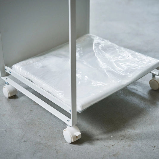 Tosca Concealed Sorting Dust Wagon - 2 Compartments, White (4779)
