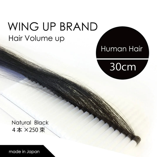 [WING UP] 100% Human Hair Extensions, 1000 strands (4 loops x 250 strands)