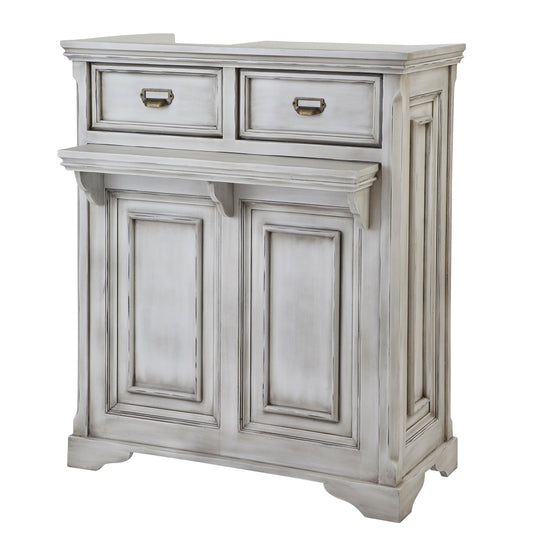 Shabby Chic Wooden Antique Register Counter VICTOIRE-900 Antique White