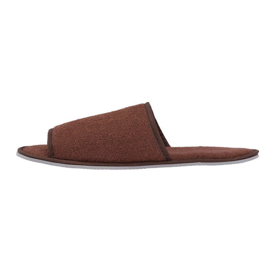 Easy-Wear Fluffy Knit Slippers, 1 Pair (Dark Brown)
