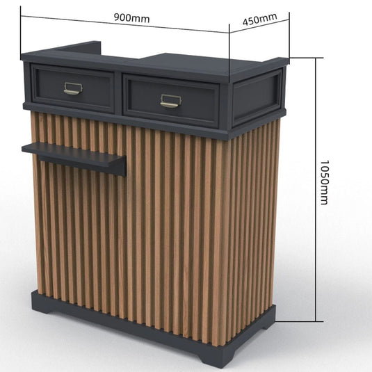 Vincent Natural Wood Reception Counter W900