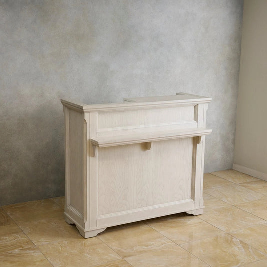 Ash Wood Reception Counter W1200 - Natural Wood Grain