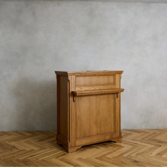 Ash Wood Reception Counter W1200 - Natural Wood Grain