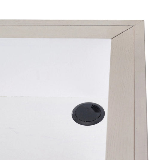 Ash Wood Reception Counter W1200 - Natural Wood Grain