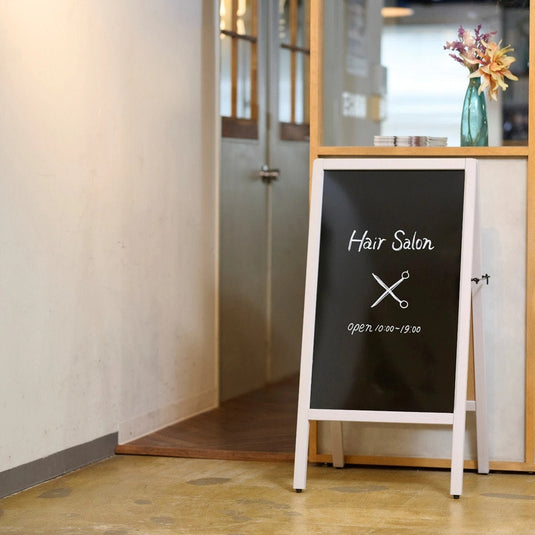 A-Frame Double-Sided Signboard Grey (L) (Magnetic, Marker Type)