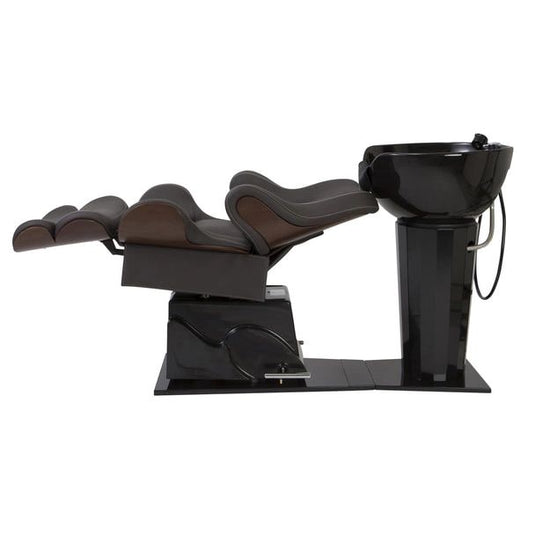 Relaxation Shampoo Unit SPAZIO [DELUXE] Single Lever Type Dark Brown