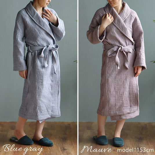 hiorie 3D Gauze Bathrobe (Made in Japan, 3 Colours Available)