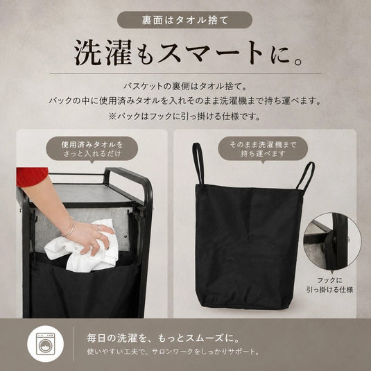Mobile Towel Storage Cabinet