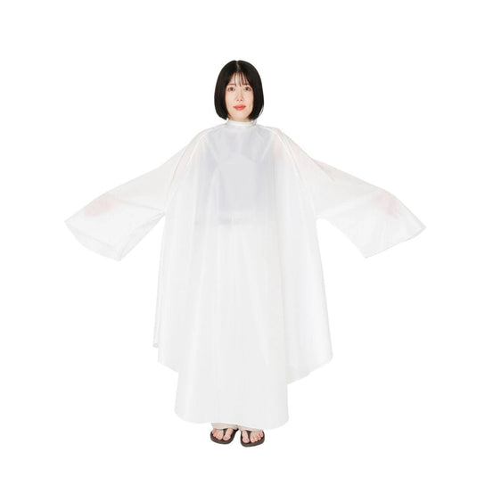 BIG Waterproof & Antistatic Cutting Cape with Sleeves - White